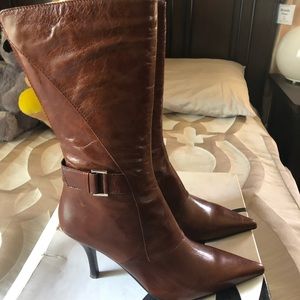 Nine West Leather Heeled Boots